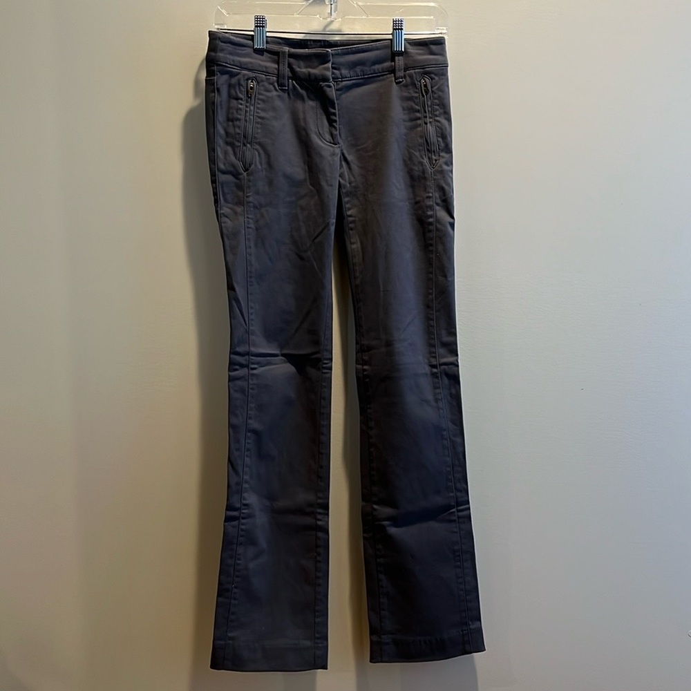 NWT Loft Gray Bootcut Sanded Sateen Chinos in Marisa Fit, 00 - Picture 4 of 13
